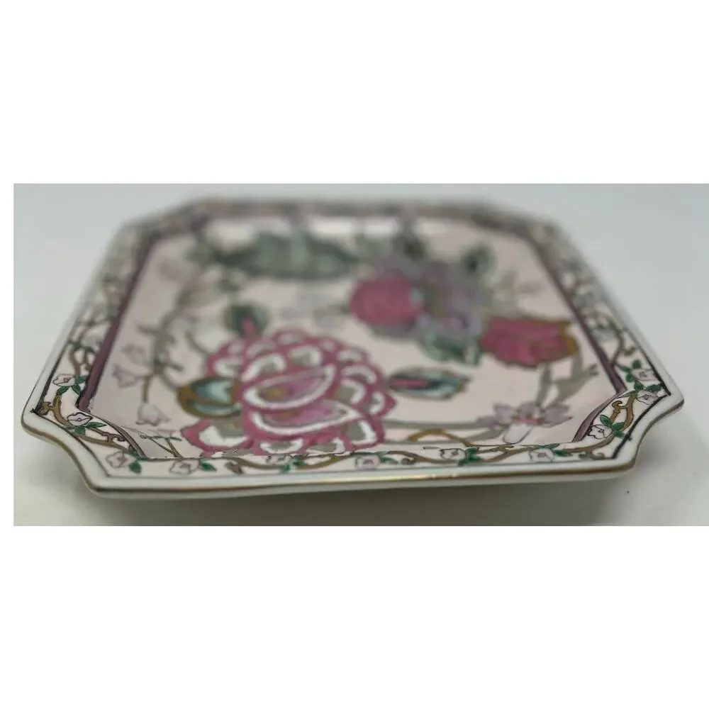 Classic Traditions a‎ JC Penney Exclusive Floral Decor Plate Pink Green
